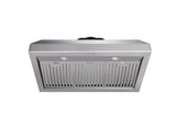 36 Inch Professional Range Hood, 11 Inches Tall in Stainless Steel - TRH3606