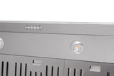 36 Inch Professional Range Hood, 11 Inches Tall in Stainless Steel - TRH3606