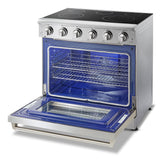 THOR Kitchen 36-Inch Electric Range - Professional - HRE3601
