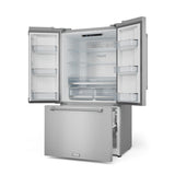 36 Inch 20.3 cu ft French Door Counter Depth Refrigerator with Ice Maker in Stainless Steel | Gordon Ramsay Series – RF3621CTD99