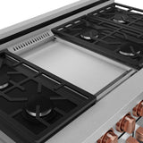 48 Inch Professional Gas Range with Pro-Style Knobs in Stainless Steel/Rose Gold | Gordon Ramsay Series – RSG48E-RSG