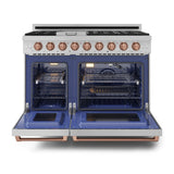 48 Inch Professional Gas Range with Pro-Style Knobs in Stainless Steel/Rose Gold | Gordon Ramsay Series – RSG48E-RSG